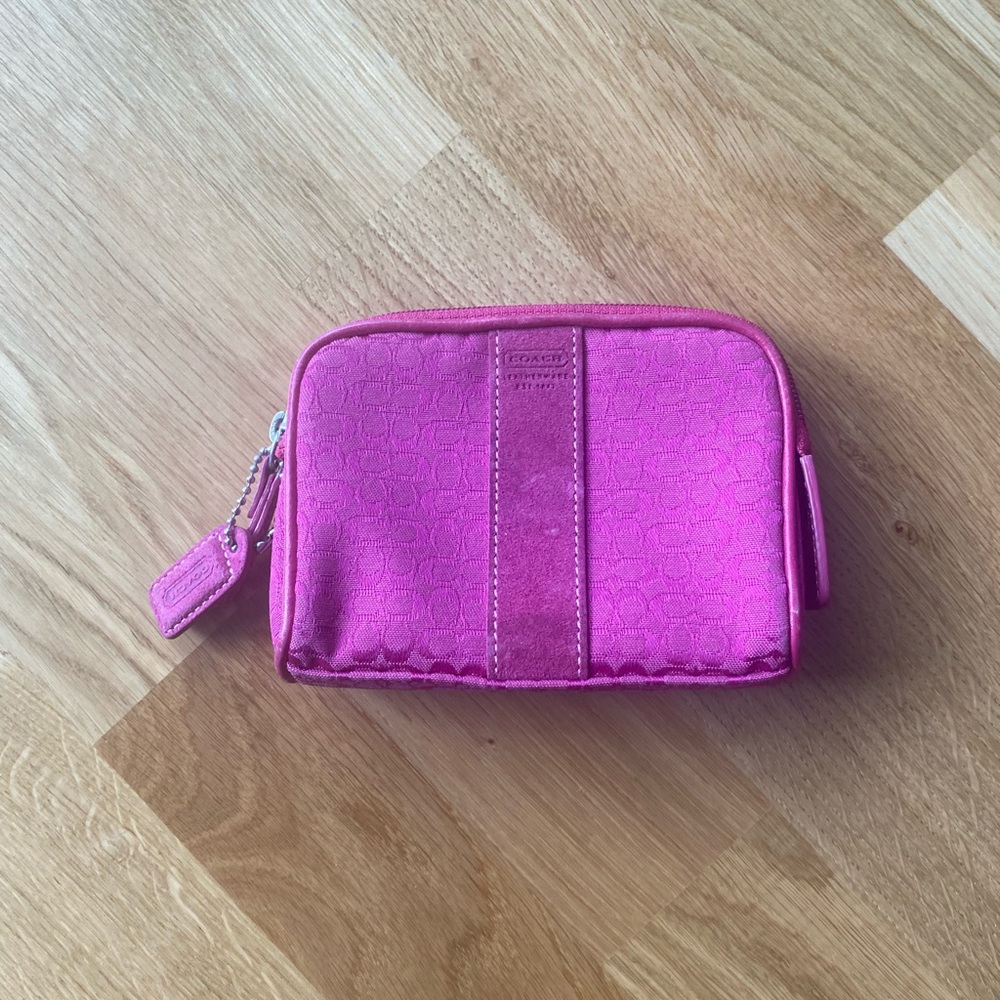 Coach small makeup case